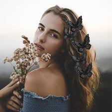 Amazon.com: Paderison 20Pcs Butterfly Hair Clips Black Moving Butterfly  Clips Fairy Accessories for Women Butterfly Hair Accessories for Teens  Colorful Butterfly Hair Clips : Beauty & Personal Care