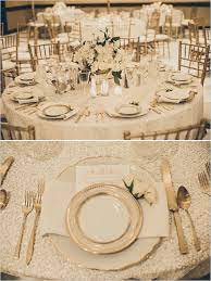 White And Gold Glam Wedding Gold Glam Wedding Gold Wedding Theme Wedding Table Toppers