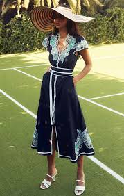 Linen Blend Embroidered Pull On