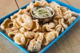Black Pepper Pork Rinds French Onion Dip Fassler Hall