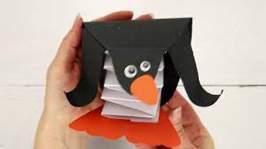 Make cute pop up penguins! Pop Up Penguin Craft Youtube