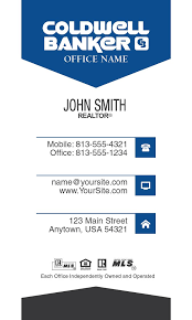 Simple Vertical Coldwell Banker Realtor Business Card Template Design For 2015 Realtor Business Cards Business Card Template Business Card Template Design