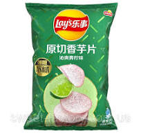 Чипсы Lay's Taro Chips Lime China Лайм 60g