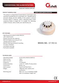Why is the red light blinking on my smoke detector. Qutak High Responsive Stand Alone Smoke Detector With Base By Qutak Smoke Detectors Issuu