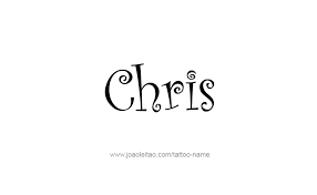 This is what inspires tattoo artists to include names in some personalized tattoo designs, which can be the bearer's own name or the name of his loved ones. Chris Name Tattoo Designs