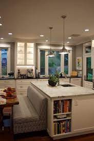 Adding a banquette to your kitchen is one of the easiest ways to create a warm and cozy spot for the entire family to gather for daily meals. Holly Kitchen Island Banquette School Of Decorating