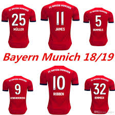 Bayern munich at a glance: 2021 2018 2019 Bayern Munich James Soccer Jerseys Home Third Kit Jersey Ribery Robben Vidal Lewandowski Muller Sanchez Hummels Football Shirt From Qiqijia 15 55 Dhgate Com