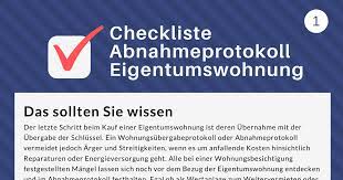 „dreimal umziehen ist einmal abgebrannt, sagt der volksmund. Checkliste Abnahmeprotokoll Eigentumswohnung Jetzt Herunterladen
