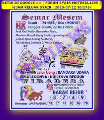 1 New Message Kode Syair Hongkong 22 Juli 2020 Forum Syair Togel Hongkong Singapura Sydney