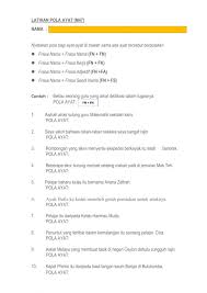 Kuiz ayat perintah tahun 6. Pola Ayat Bm T4 Kssm Worksheet