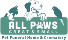 If your pet has passed away at home, please visit our cremation page for aftercare options. All Paws Great Small Pet Funeral Home Crematory