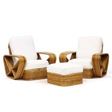 Maybe you would like to learn more about one of these? Paul Theodore Frankl Pair Of Rattan Pretzel Club Chairs And Ottoman Mutualart