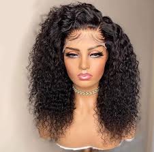 Natural Curly Black Human Hair Wig