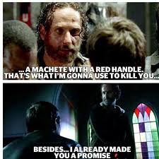 And Rick Grimes Always Keeps His Promises Walking Dead Funny Fear The Walking Dead Walking Dead Zombies