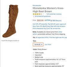 Size 10 Women S Knee High Minnetonka Boots Nwt