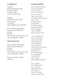 Selasa, 6 oktober 2020 08:39 reporter : Lirik Lagu Merdeka