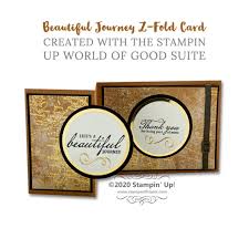 Be inspired and try out new things. Z Fold Beautiful World Card Stampin Up Stampwithtami Com