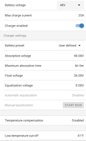 48 volts (51.2 volts nominal). 48v Chevy Volt Battery 150 35 Victron Community