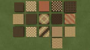 Here's some inspiration for your next survival or creative game. I Think Flooring Is My Favorite Use For Stripped Wood The Ones With Horizontal Patterns Are My Favori Minecraft Tutorial Minecraft Blueprints Minecraft Designs