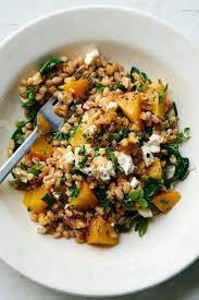 Farro Salad With Beets Greens And Feta Recipe Recipe Feta Recipes Recipes Nyt Cooking