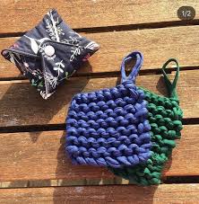Lot De 2 Tawashi Eponge Lavable En Tissu Recycle Et Jute Etsy Tawashi Etsy Tissu Recycle