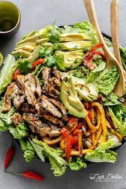Grilled Chilli Lime Chicken Fajita Salad Cafe Delites Recipes Healthy Recipes Healthy