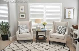Small bedroom feels bright and glamorous. Home Decor Progress After 4 Years Bedroom Seating Area Bedroom Seating Small Sitting Room