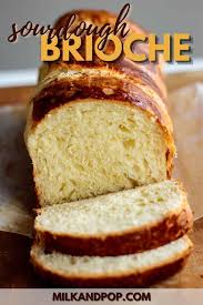 No Knead Sourdough Brioche Bread Milk And Pop Recipe In 2021 Fun Baking Recipes Brioche Bread Recipe Bread Recipes Homemade