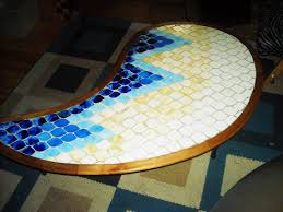 Category vintage 1940s american coffee and cocktail tables. Vintage Retro Mid Century Modern Mosaic Tile Kidney Coffee Table Sold The Long Island Pickers