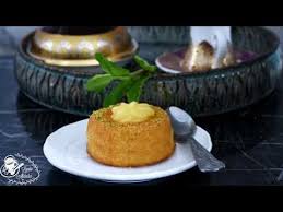 Mini Basboussa A La Creme Au Citron Youtube Basboussa Recette Basboussa Gateaux Et Desserts
