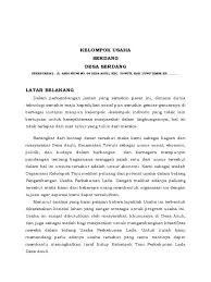 Wonosari no.71 desa bina maju kec. Contoh Proposal Kelompok Tani Lada