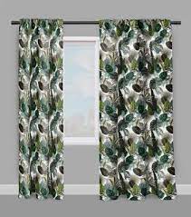 Une recherche esthétique par la juxtaposition de couleurs et de motifs. Tissu Ameublement Motif Plantes Jungle Exotique Tropical Feuilles Metr Rideauvoile
