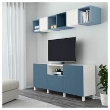 Ikea Besta Eket Tv Storage Combination White Light Blue Dark Blue Eket Ikea Eket Tv Storage