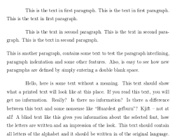 In text formatting, a double space means sentences contain a full blank line (the equivalent of the full height of a line of text) between the rows of words. Paragraph Formatting Overleaf Online Latex Editor
