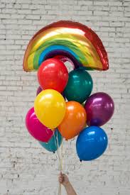Balloon Foil Balloons Balloon 1st Birthday Decoration Ideas For Boy Luft Balloons Prism Balloon Bouquet With Rainbow Rainbow Balloons Balloon Bouquet Rainbow Decorations