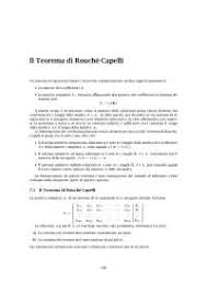 7 dipendenza e indipendenza lineare di vettori di rn, 19. Teorema Di Rouche Capelli Docsity