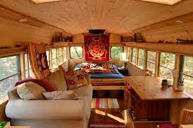 The Big Green Double Decker Bus 10 Vintage Buses Transformed Into Stunning Mobile Homes Mpora School Bus House Bus House Bus Interior
