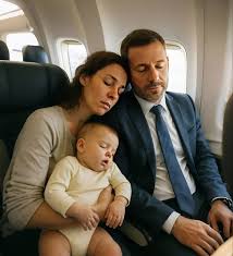Poor Girl With her Baby Falls Asleep On A CEO's Shoulder On A Flight, But Wakes Up Shocked When He… The crying pierced through the airplane cabin like a siren, causing heads