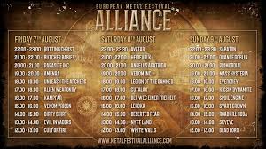 Surfing, head banging, pulling a complete stranger against your chest… it's all possible. Alcatraz Metal Fest On Twitter The European Metal Festival Alliance Running Order Only Three Days To Go â„¹ Event Https T Co 9n05vhi2ev Tickets Https T Co 20ih1s8pum Emfa2020 Https T Co Bab2ooxyda