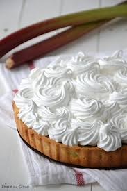 Tarte A La Rhubarbe Meringuee Alsacienne Tarte Rhubarbe Tarte Rhubarbe Meringuee Rhubarbe