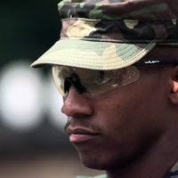 Lance Cpl. Joshua Russell prepares to depart for a