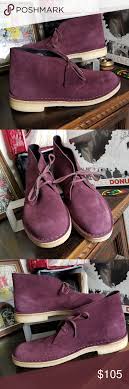 Clarks Desert Boots Bordeaux Suede Men S Sz 10 Desert Boots Clarks Desert Boot Clarks