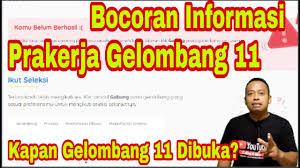 Ada berapa banyak penerima kartu prakerja di tahun 2020? Prakerja Gelombang 11 Kapan Dibuka Berikut Penjelasan Prakerja Gelombang 11 Di Www Prakerja Go Id Youtube