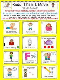 Read Think Move With The Letter F Sounding Out Words Letter F Lettering