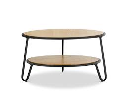 I brought back an oak slab on a recent trip to pennsylvania, and thought it would be perfect for this coffee table project. Marcelle 74cm Round Coffee Table Light Oak Top Blac Interior Secrets