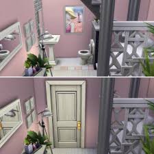 I Built A Functional Two Tile Bathroom Under The Stairs Thesims