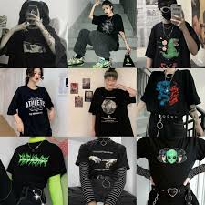 1920x1080 widescreen aesthetic wallpapers 1920×1080 for phone. Ulzzang Harajuku Korean Tumblr Basic Streetwear Egirl Style Fashion Dark Aesthetic Oversized Tee Shirt Women S Fashion Clothes Tops On Carousell