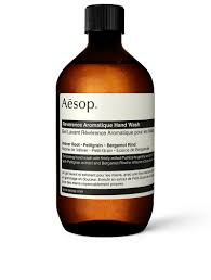 Aesopreverence hand wash <p>aesop's reverence hand wash is exquisite, from the ingredients down to the chic brown bottle. Aesop Reverence Aromatique Hand Wash Refill Holt Renfrew Canada