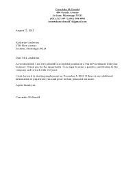 Free sample resume for computer technician fresh graduate. Letter Of Acceptance Mcdonald Corneisha Eportfolio