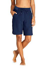 Women S Comfort Waist 9 Swim Shorts With Panty Lands End Board Shorts Swim Shorts Swim Shorts Women